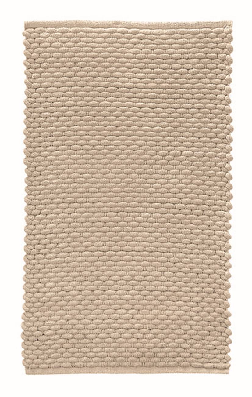 Badteppich Willow 55 % Polyester / 45 % Baumwolle Taupe 70x120 cm