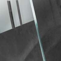 HSK Favorit Nova Drehtür Nische 1000 mm Alu Silber-matt Linea 02 mit Edelglas-Beschichtung
