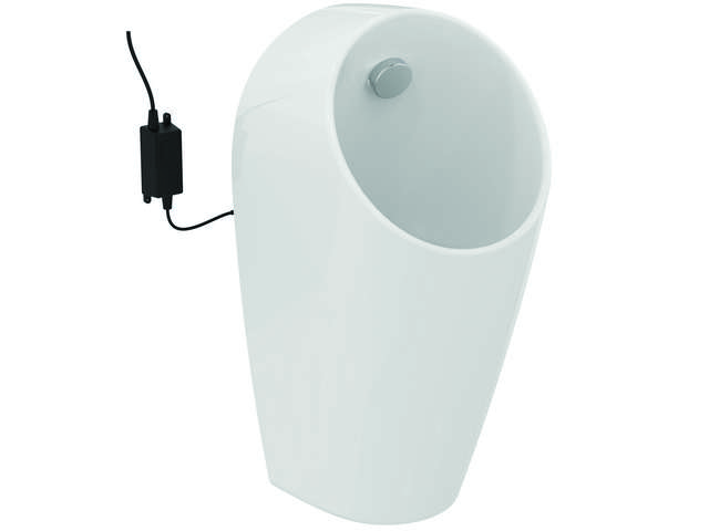 IS E-Urinal Sphero Maxi f.Netzanschluss Zulauf hinten 300x300x620mm Weiß