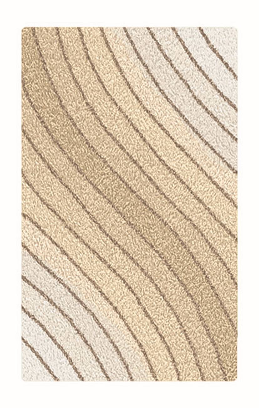 Badteppich Tender 100 % Polyester Sandbeige 70x120 cm