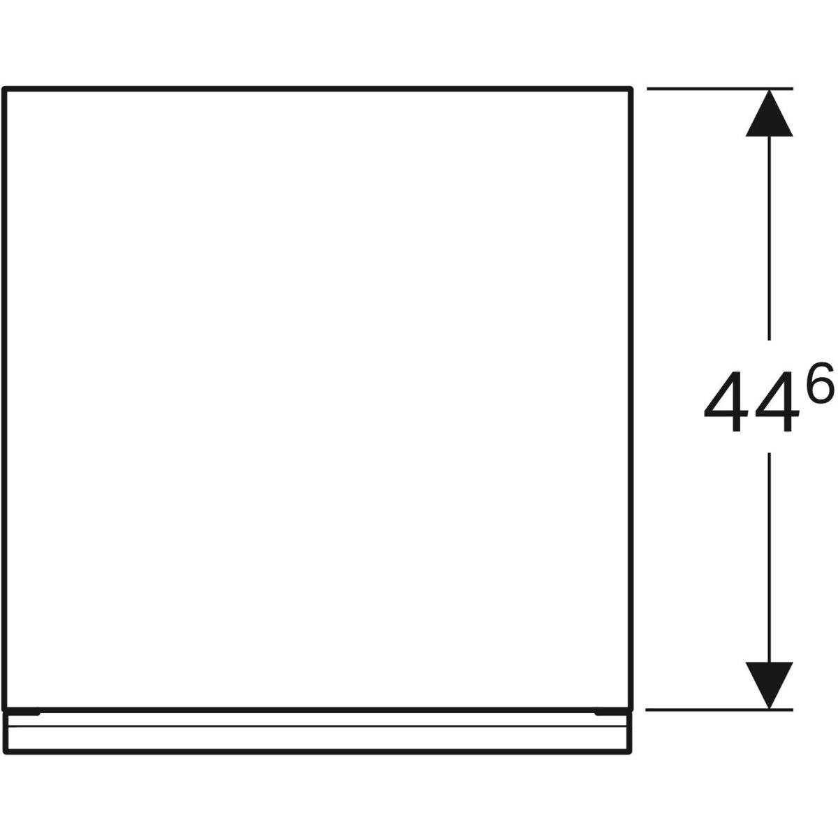 GE Acanto Seitenschrank mit 1 Schublade u. Innenschublade, 45x52x47,6cm, lava