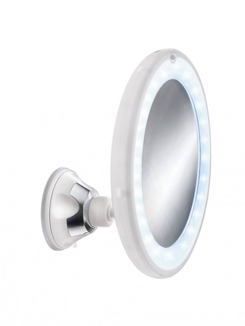 Kosmetikspiegel Flexy Light Polystyrol/Glas/6P/LED Schneeweiss Spiegel