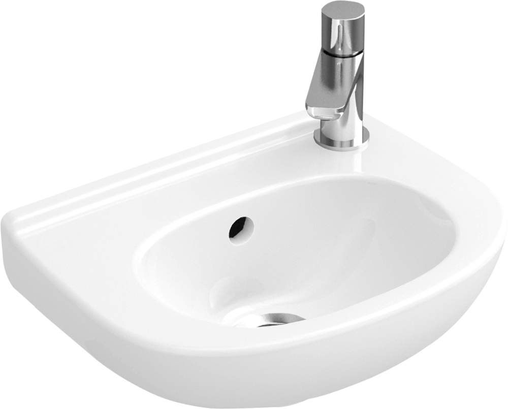 VB Handwaschbecken Compact O.novo 360x270mm Oval ohne Überlauf Weiß Alpin