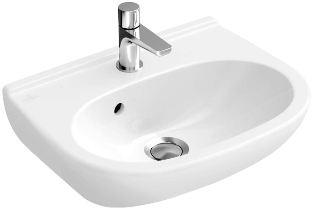 VB Handwaschbecken Compact O.novo 450x350mm Oval ohne Überlauf Weiß Alpin