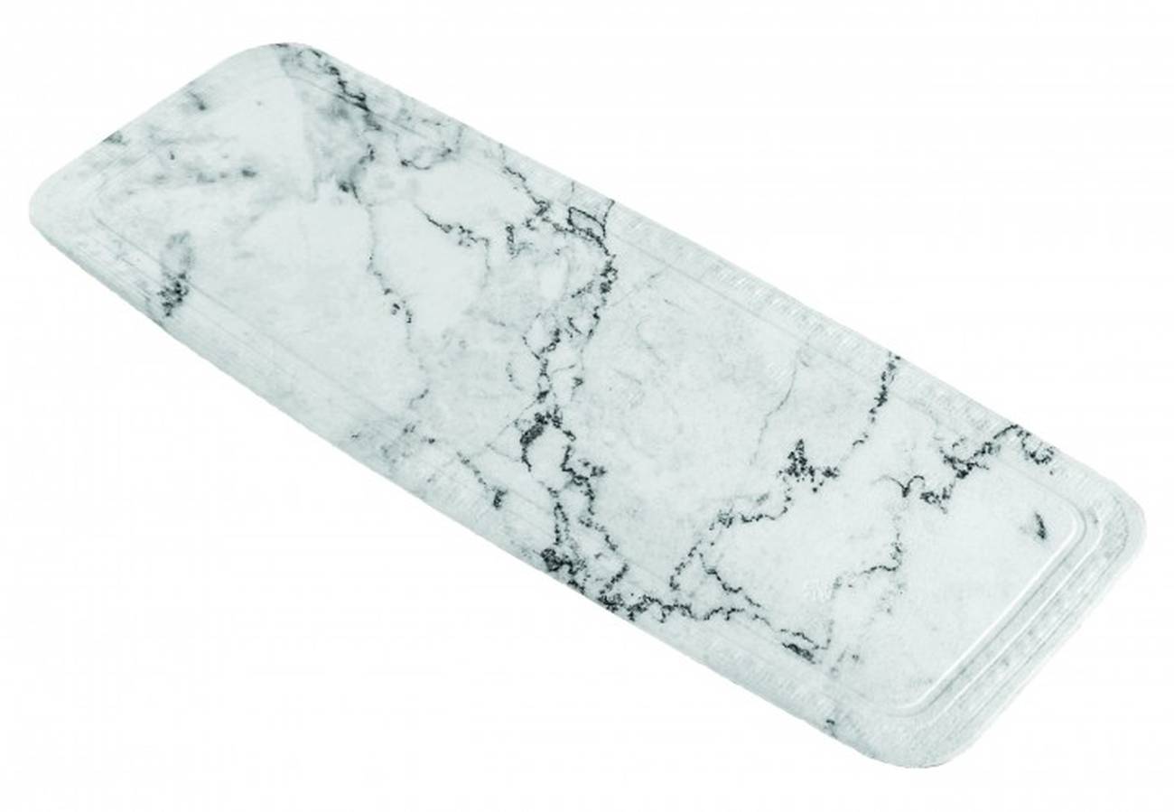 Wanneneinlage Marble PVC Anthrazit 36x 92 cm