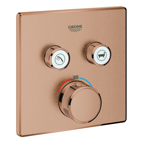 GROHE Thermostat Grohtherm SmartControl 29124 eckig FMS 2 ASV warm sunset geb.