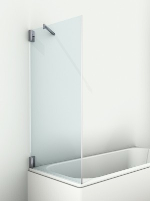 HSK Seitenwand zu Badewannenaufsätzen K2 inkl. Aufmaßservice ohne Beschichtung Grau mit Handtuchhalter 1500 mm