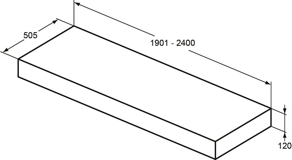 IS Konsole Adapto Sonderzuschnitt 1901-2400 mm