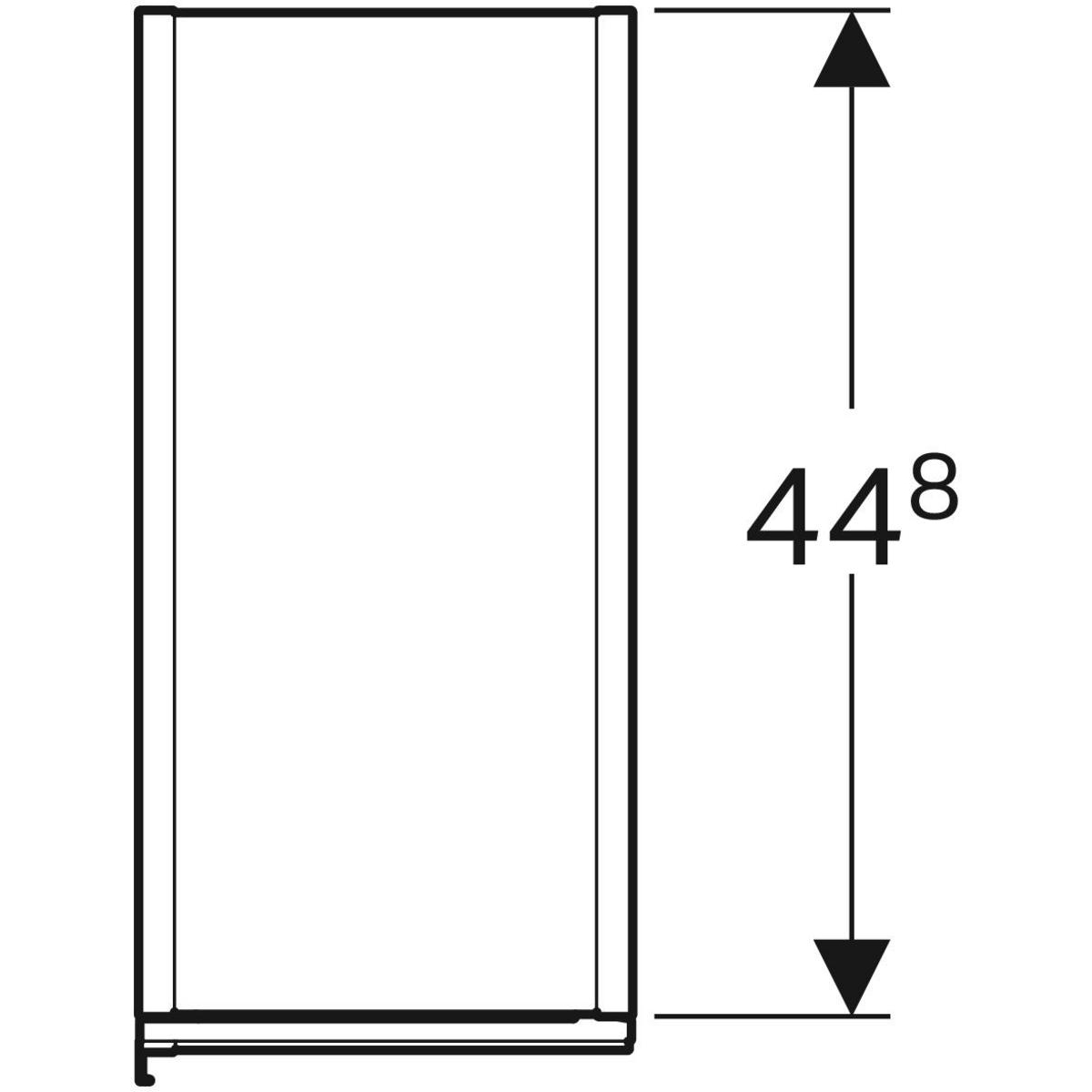 GE Acanto Hochschrank mit zwei Auszügen 22x173x47,6cm, weiß