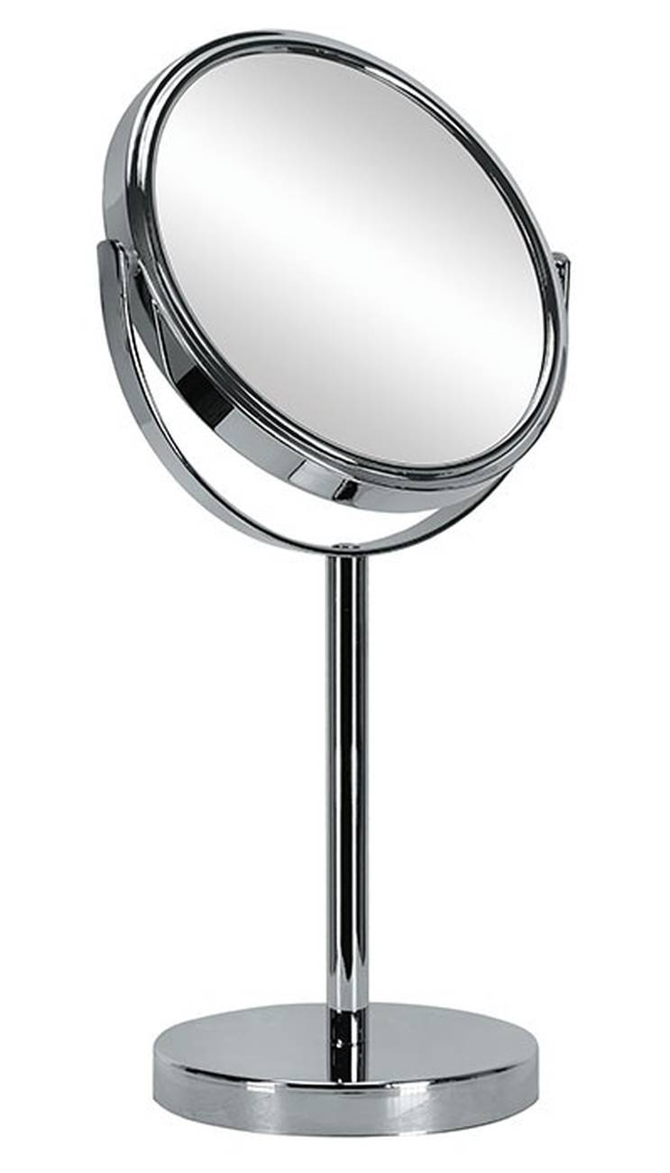 Kosmetikspiegel Base Mirror Edelstahl/Glas Silber Spiegel