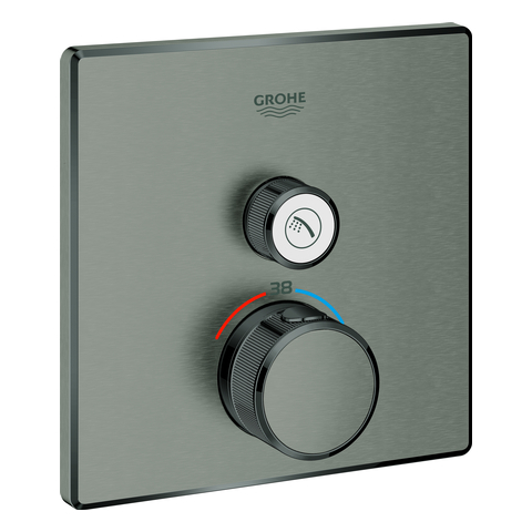 GROHE Thermostat Grohtherm SmartControl 29123 eckig FMS 1 ASV hard graphite geb.