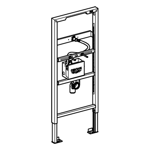 GROHE Urinal-Element Rapid SL 39376 mit Rohbau-Set für Temperatursensor