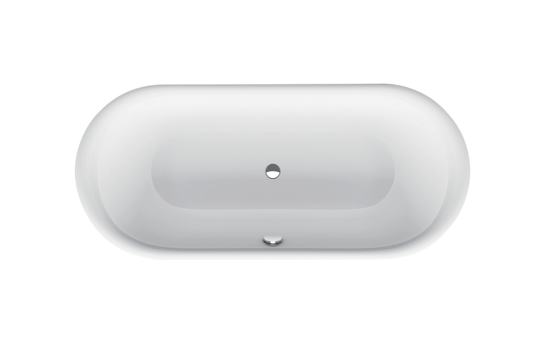Bette Lux Oval - 1800×800 mm Weiß inkl. Antirutsch exkl. Wannenträger