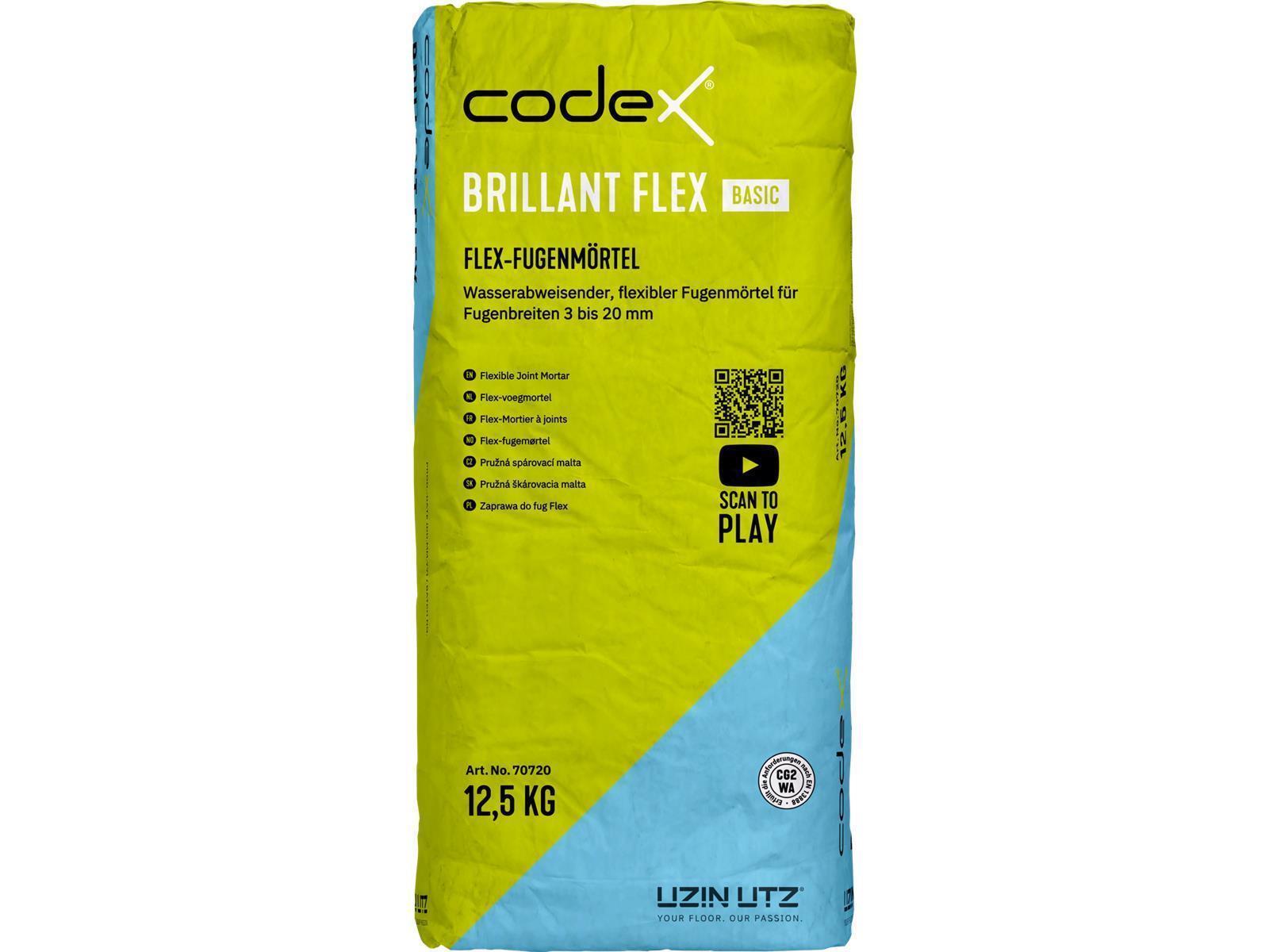 codex Brillant Flex Basic 12,5kg  zementgrau
