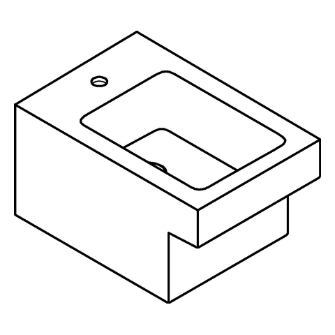 GROHE Wandbidet Cube Keramik 39486 PureGuard alpinweiß