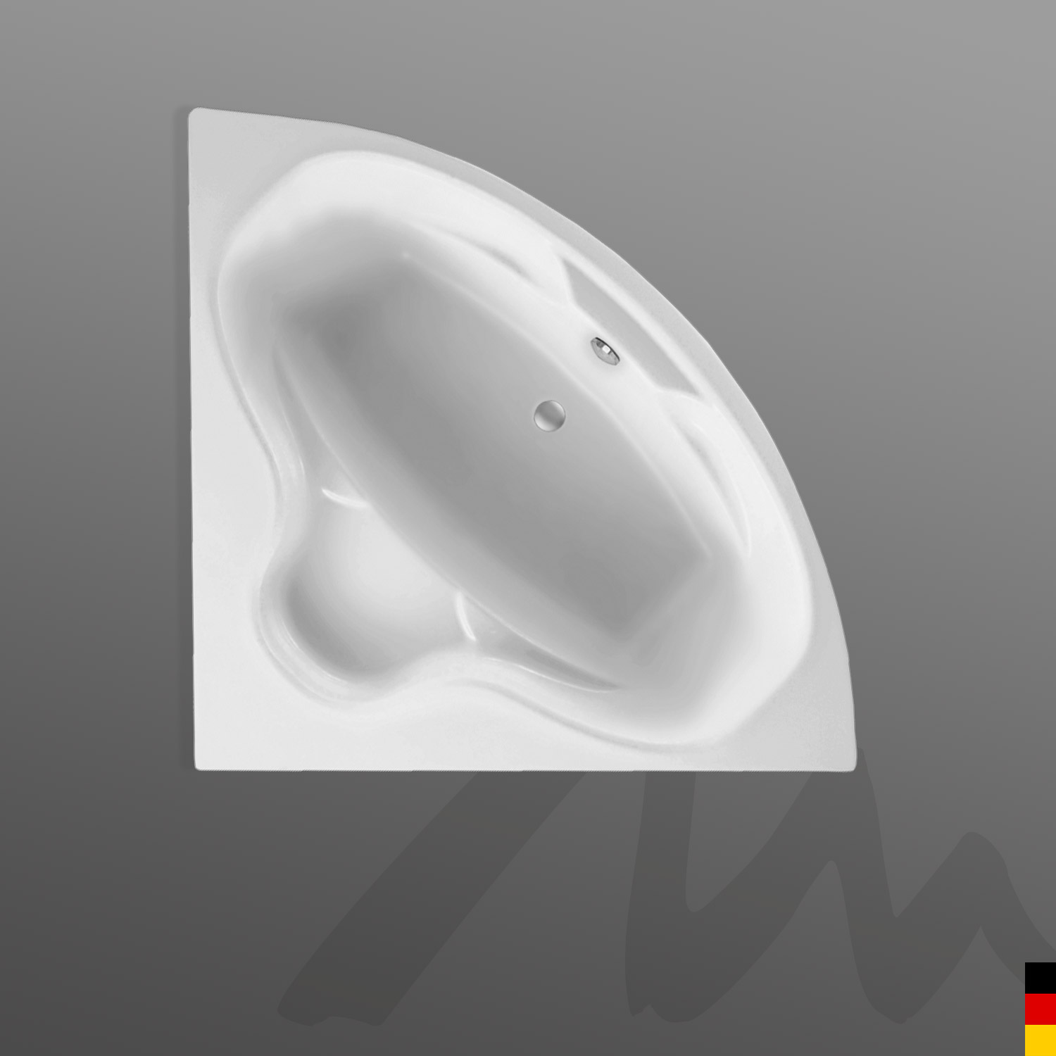 Mauersberger Badewanne Eck Optica 150x150x43 Startwhite
