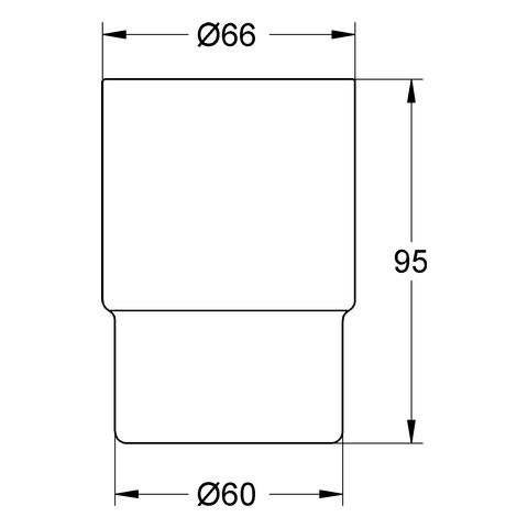 GROHE Glas Essentials 40372_1 passend für Halter Essentials/- Essentials Cube