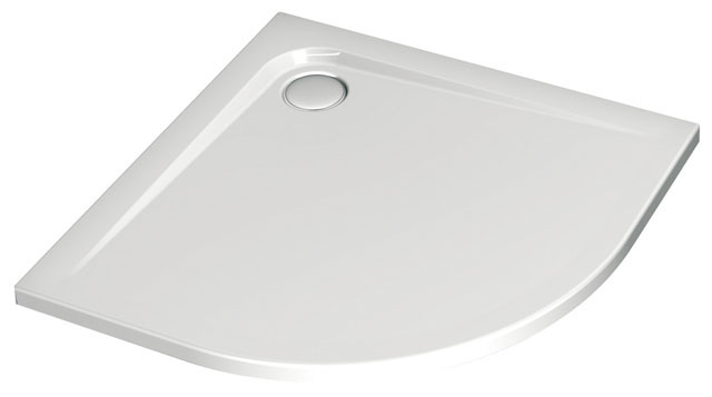 IS Viertelkreis-Brausewanne Ultra Flat 900x900x47mm Weiß