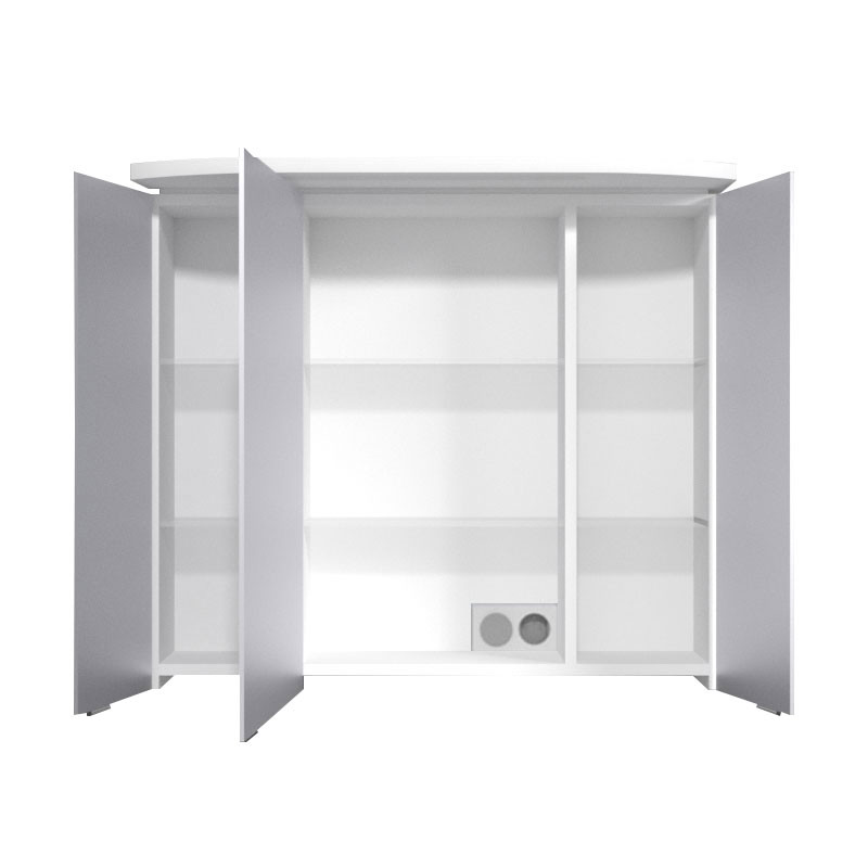 Pelipal Contea Badmöbe-Set 1.5 86cm Weiß Hochglanz Weiß Hochglanz LED, 12V, 3,2 Watt, Breite: 65 cm ohne Beleuchtung ohne Soundsystem