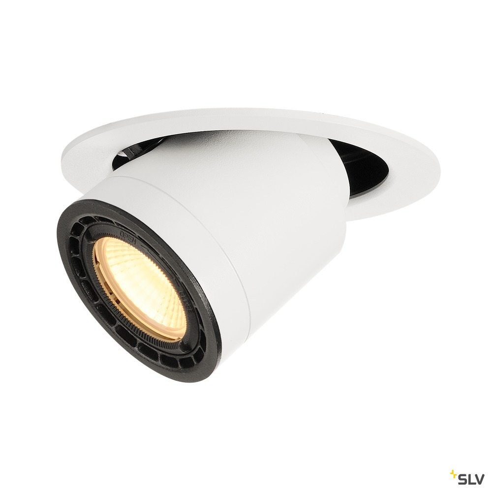SUPROS 78, Einbauleuchte, LED, 3000K, rund, ausschwenkbar, weiß, 60° Linse, 9W