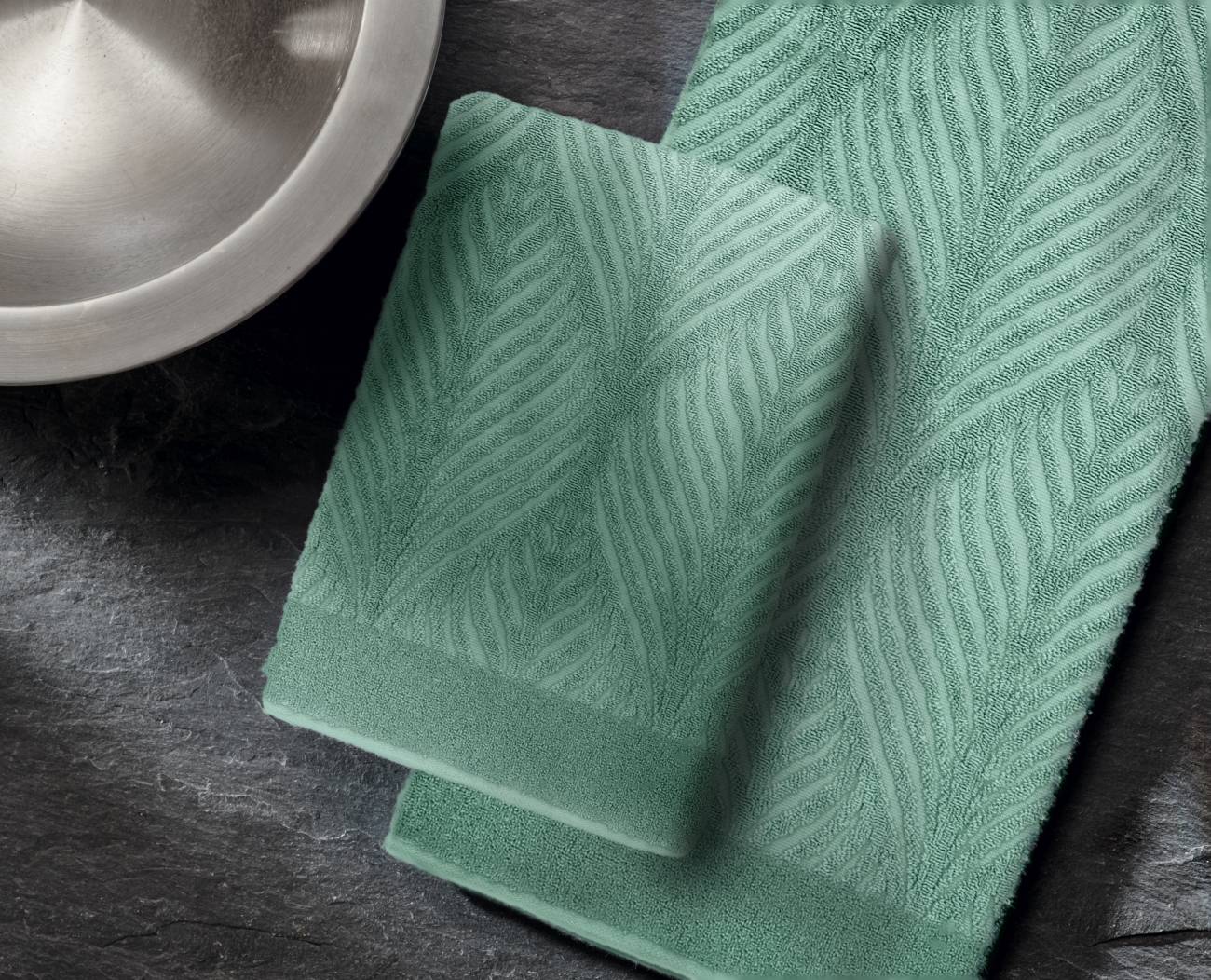 Handtuch Leaf 100 % Baumwolle Maledivia 50x100 cm
