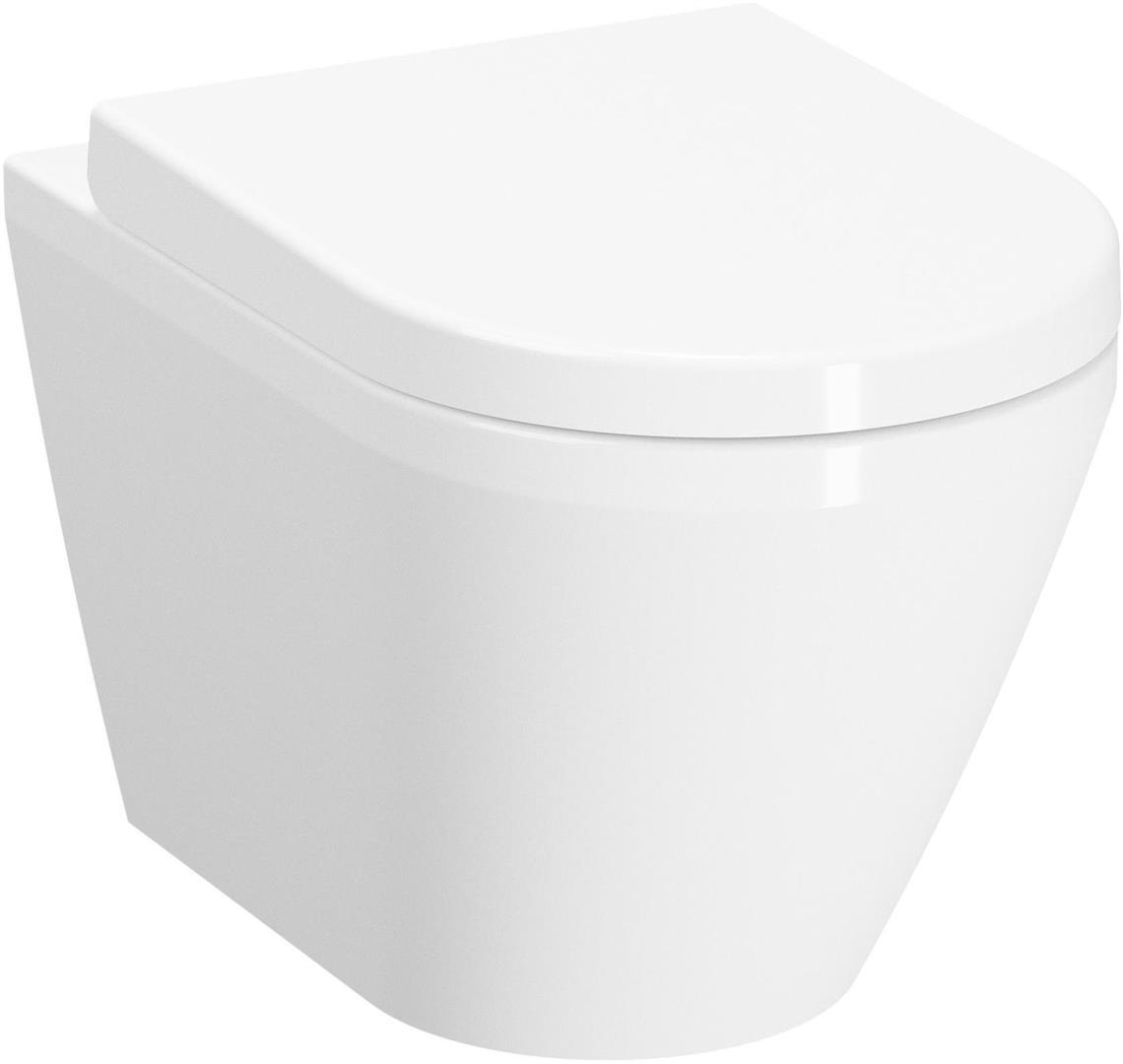 DIANA S100 Tiefspül spülrandloses Wand WC + Softclose WC-Sitz + Schallschutz Set