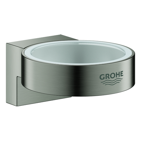 GROHE Halter Selection 41027 für Glas/Seifenspender hard graphite geb.