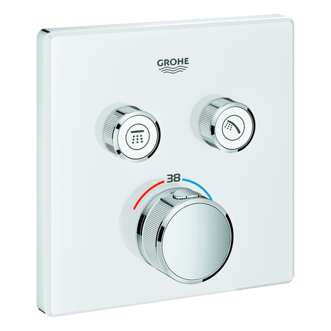 GROHE THM Grohtherm SmartControl 29156 eckig FMS 2 Absperrventile moon white
